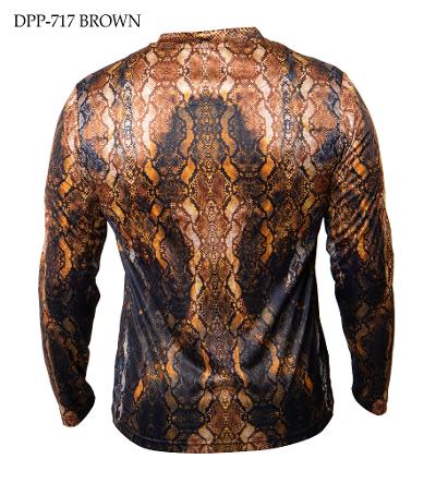 DPP-717 I PRESTIGE LS DIGITAL SNAKE PRINT I BROWN