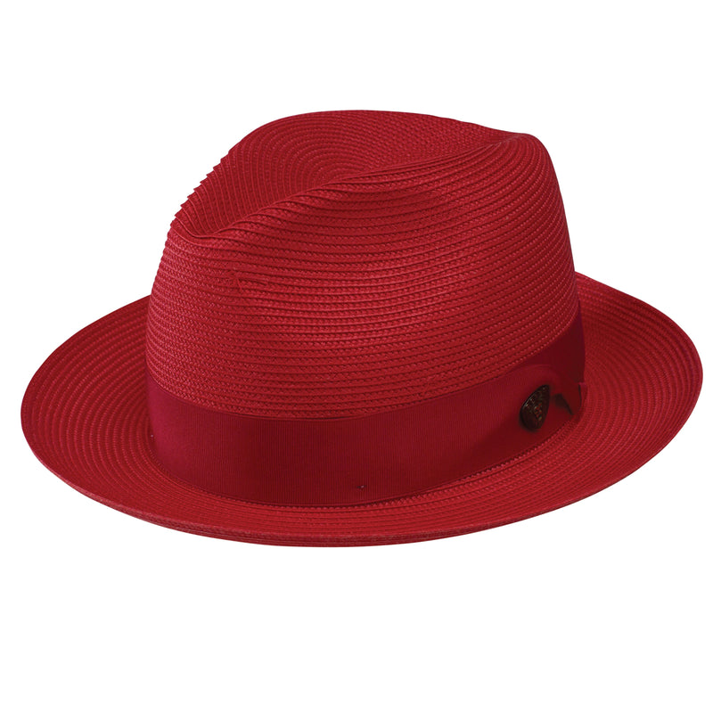 Dobbs Rosebud Straw Hat Red