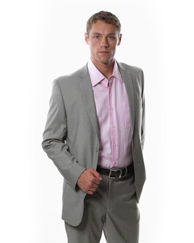 Caravelli S600512H Kenzo Slim Fit 2 Pcs Suit Light Gray