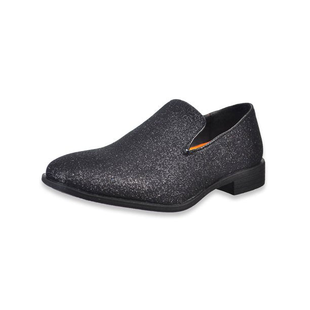 Jodano Slip On Boys Sparkle Dress Shoes Black