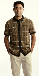 Stacy Adams 51002 S/S knit Brown