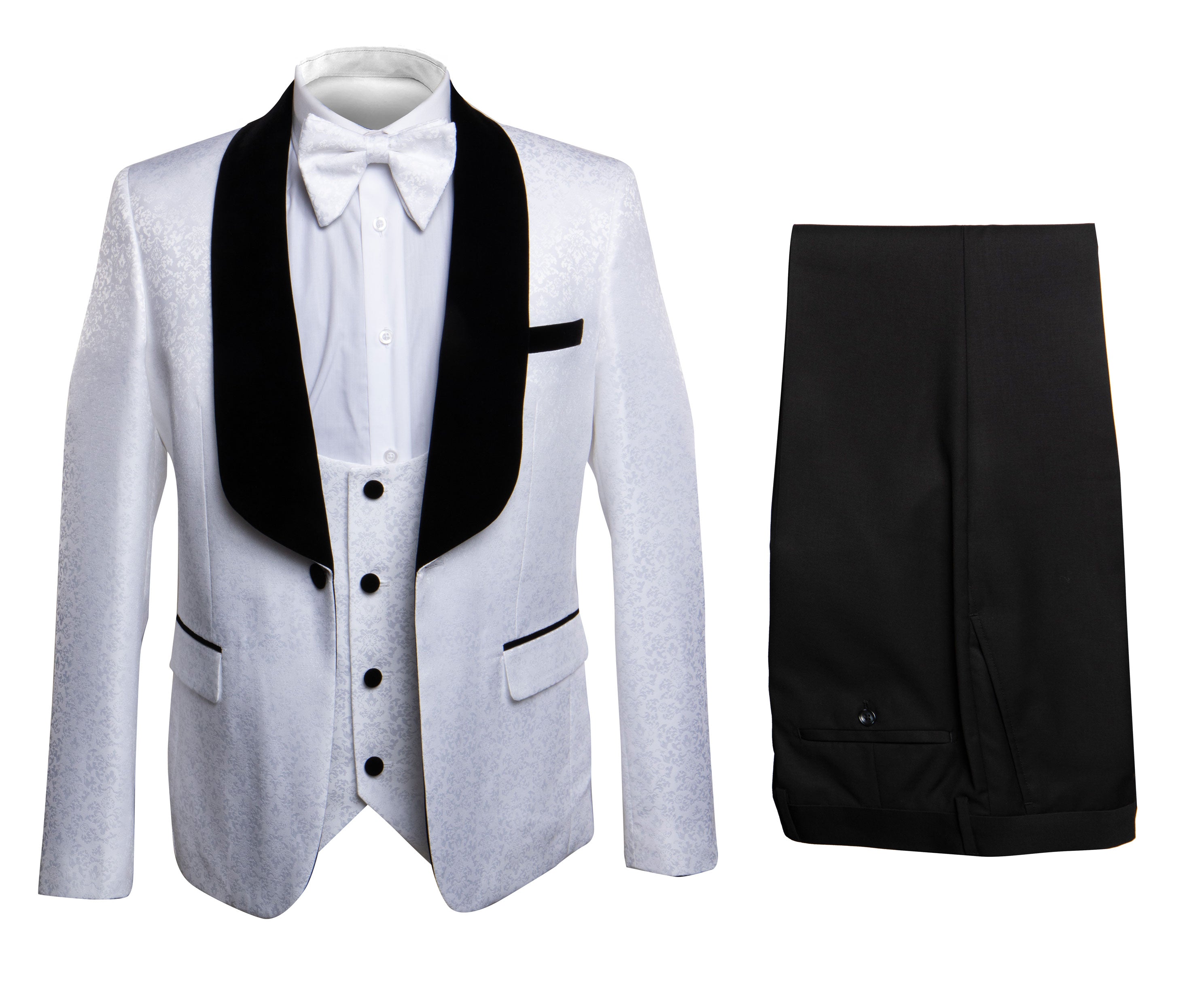 Rossi Man Smoking Tux RM1444 White