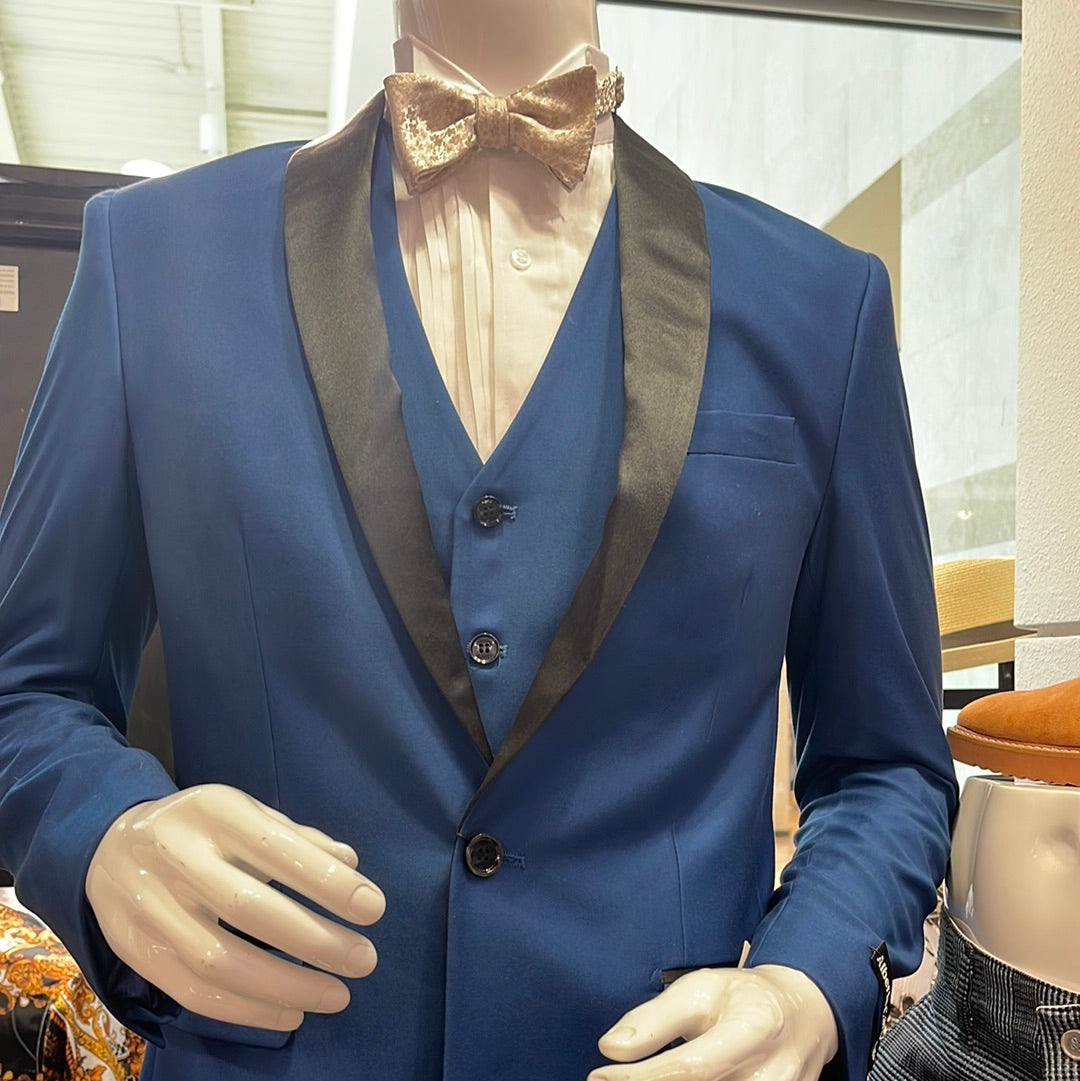 Alberto Cardinali TX-88 Slim Fit 3pcs Tux  Royal Blue