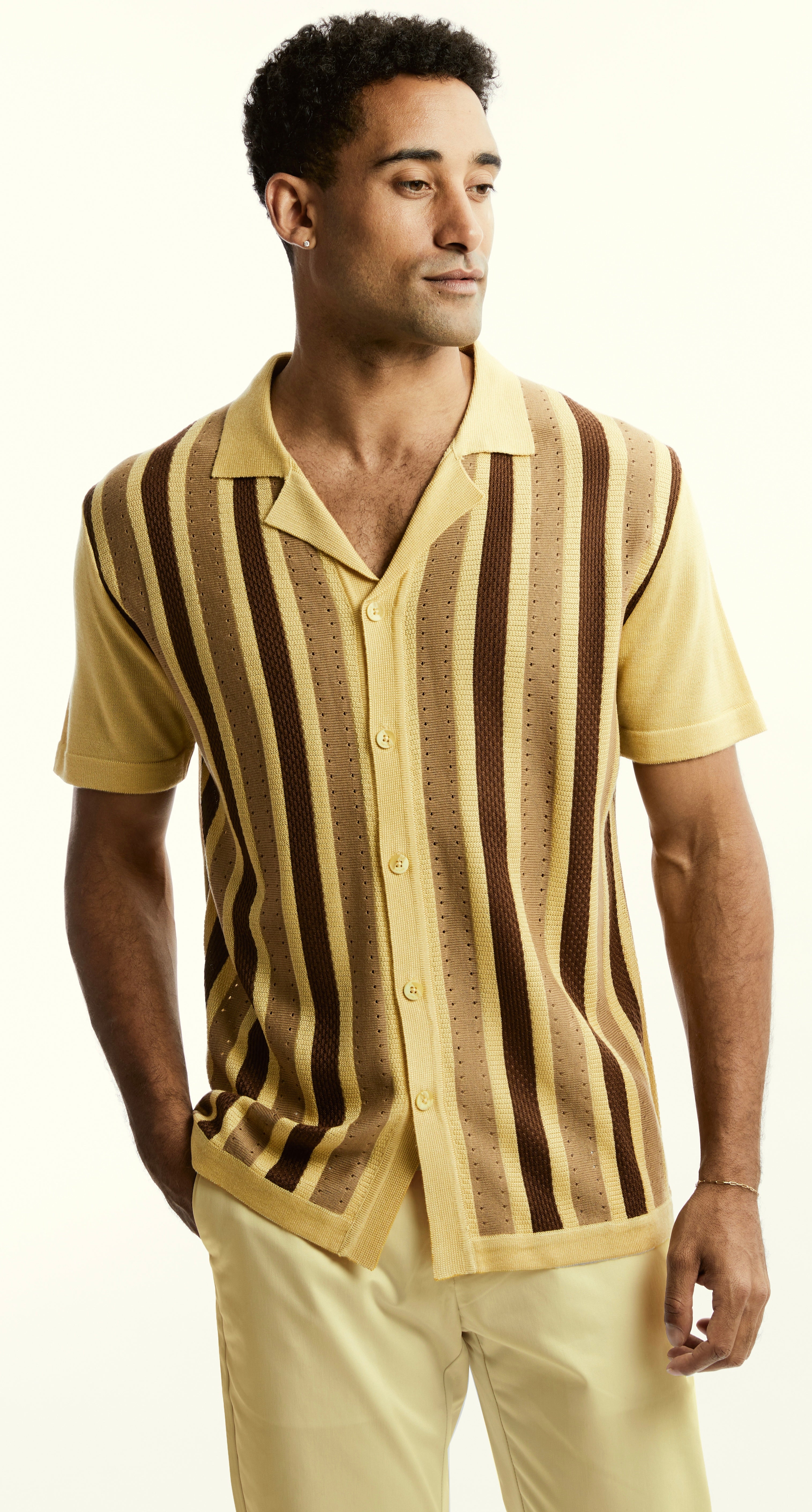 Stacy Adams 51006 S/S knit Honey
