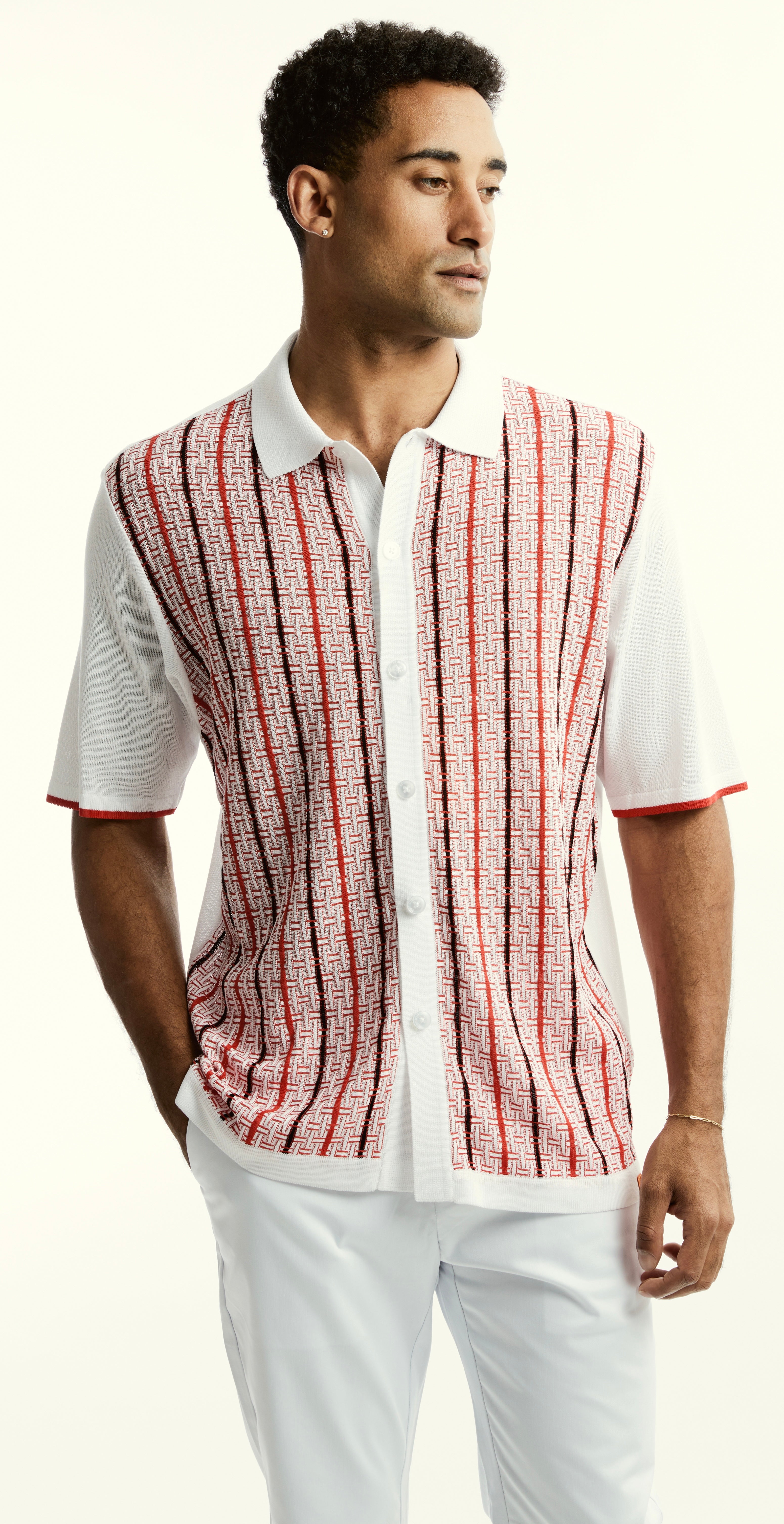Stacy Adams 51021 S/S knit Red