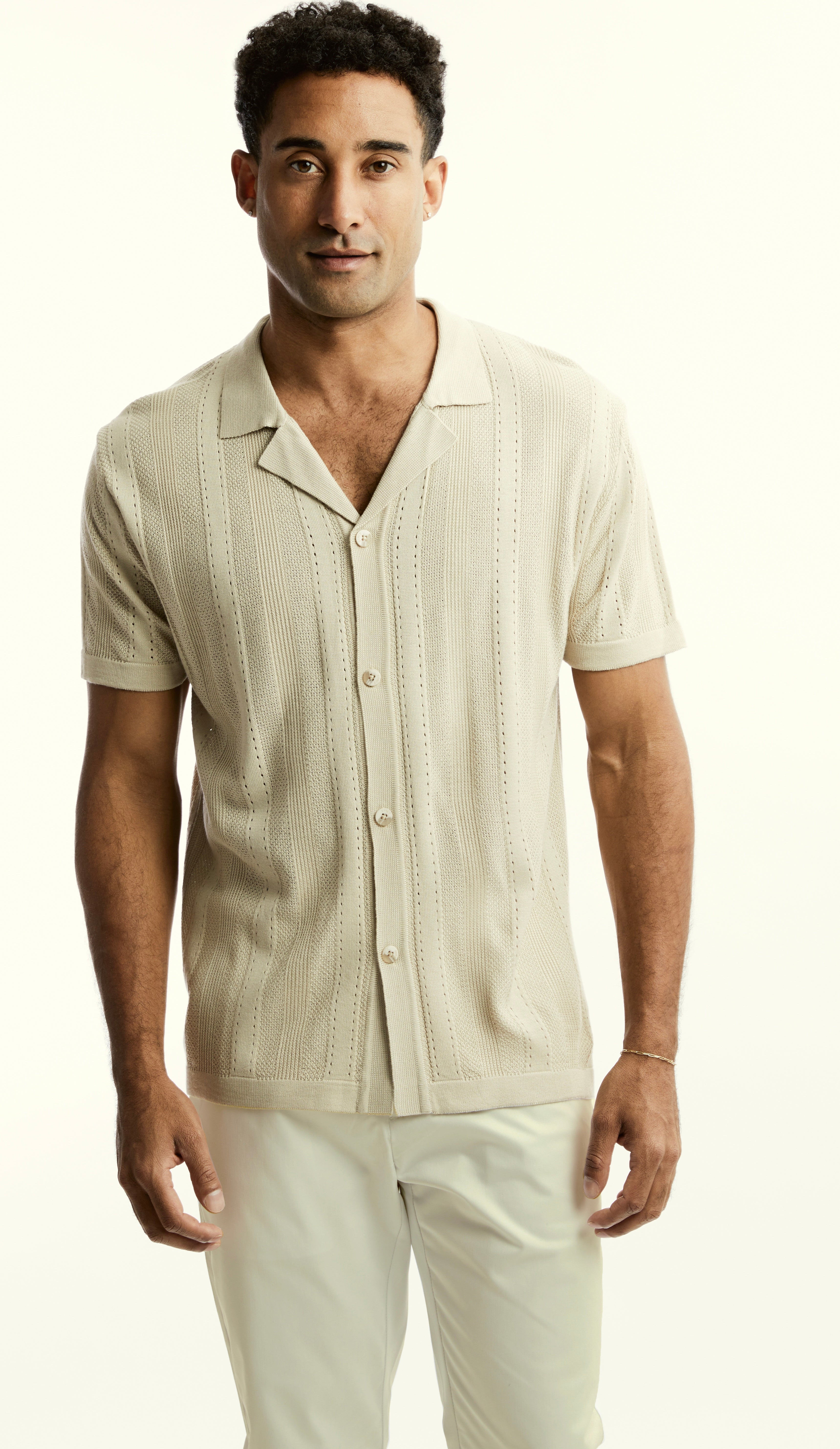 Stacy Adams 51001 S/S knit Sand