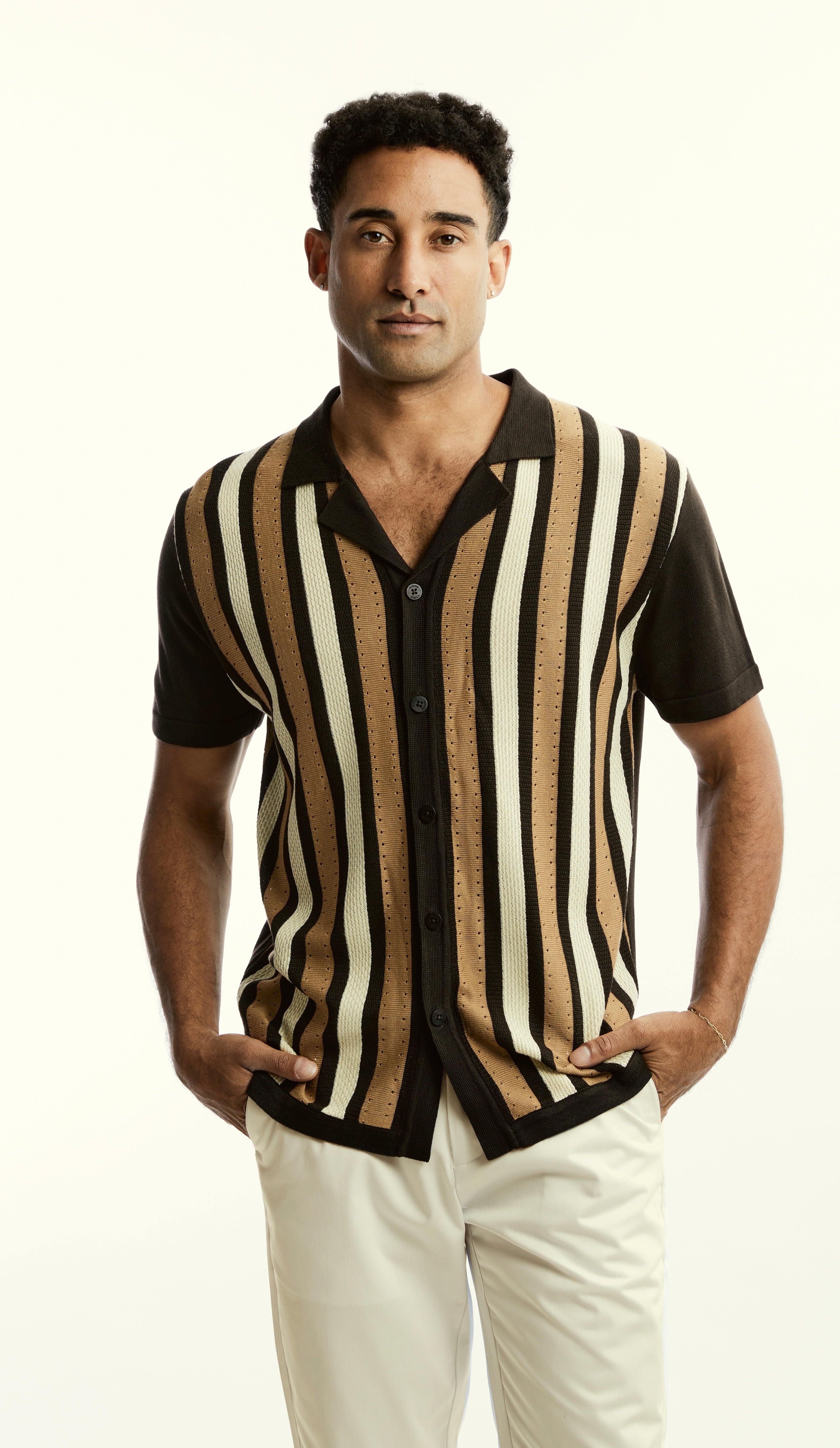 Stacy Adams 51006 S/S knit Brown