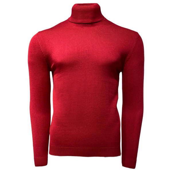 Lavane' 501T Turtleneck Pullover Slim Fit Red