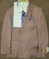 Steve Harvey 122744SHS Single Breast Suit Coper
