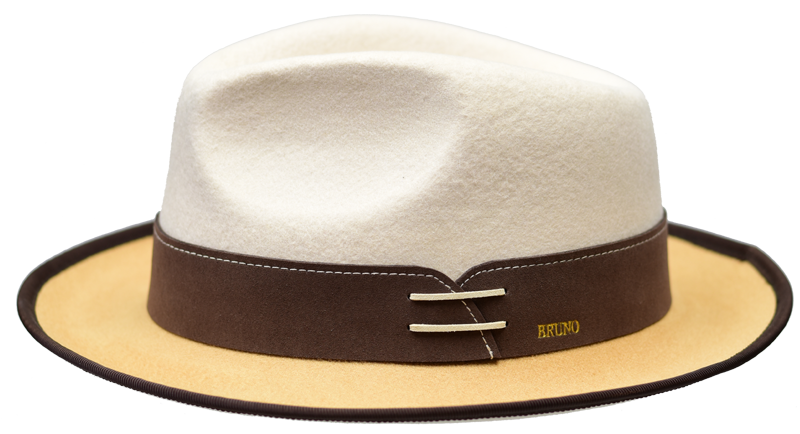 Bruno Capleo OU-853 The Outcast Fedora Bone/Camel