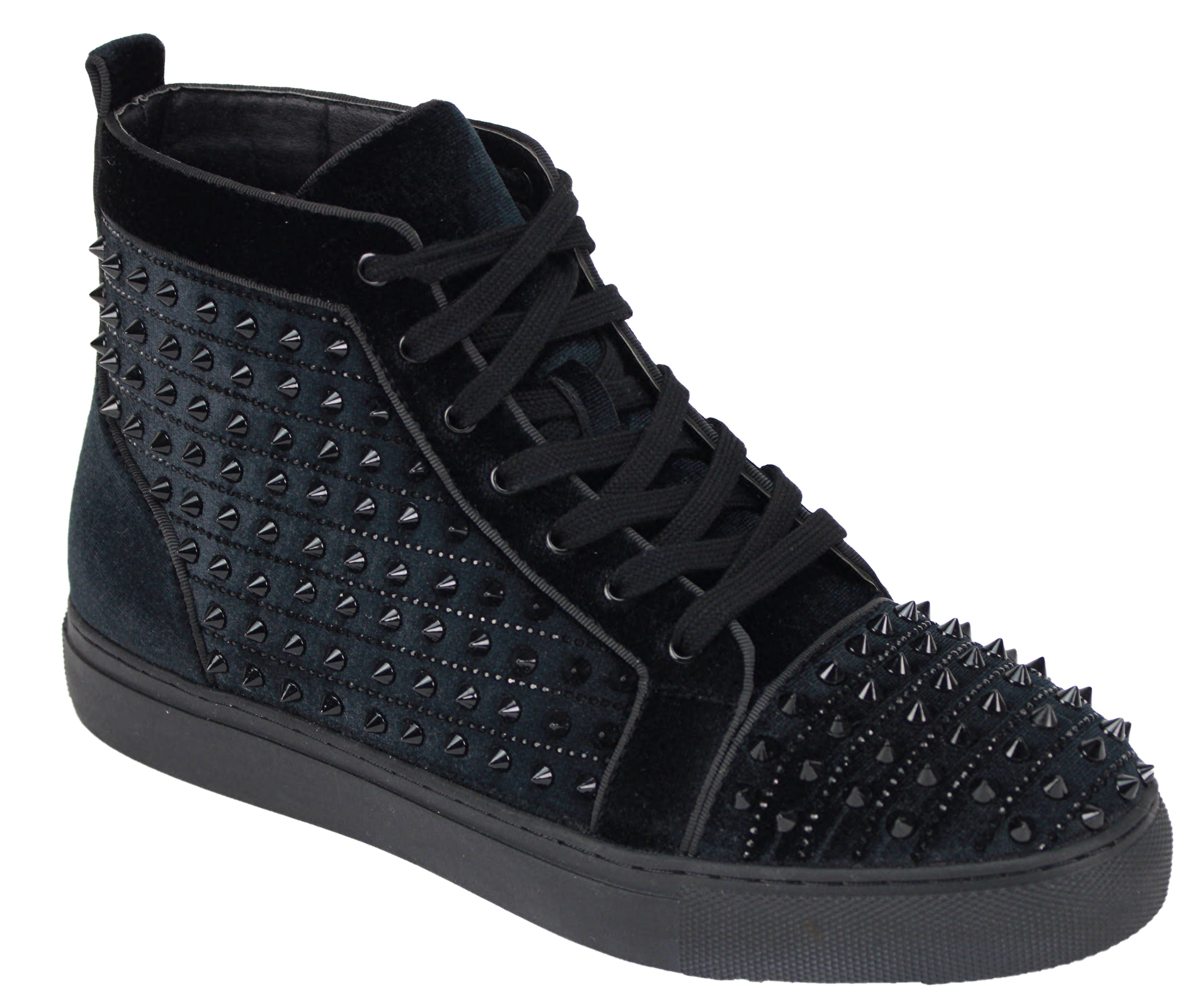 After Midnight Junior Boot with Spikes Black